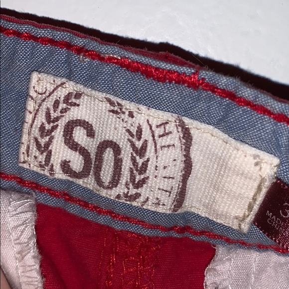 SO Red Shorts - Picture 3 of 3